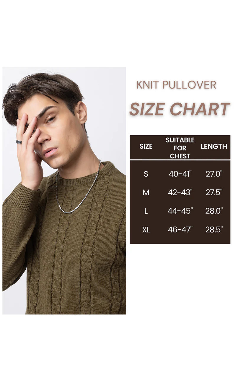 242 Chunky Cable Half Zip Pullover I Wool I Woolmark Certified I Tan Brown