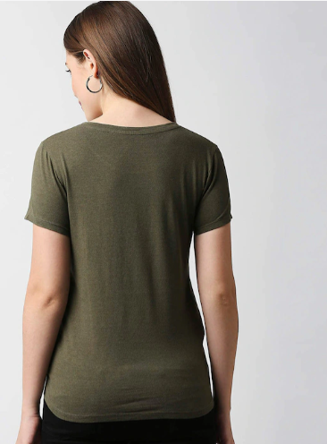 130 Camo Textured Dri-Fit Sports T-shirt I Olive